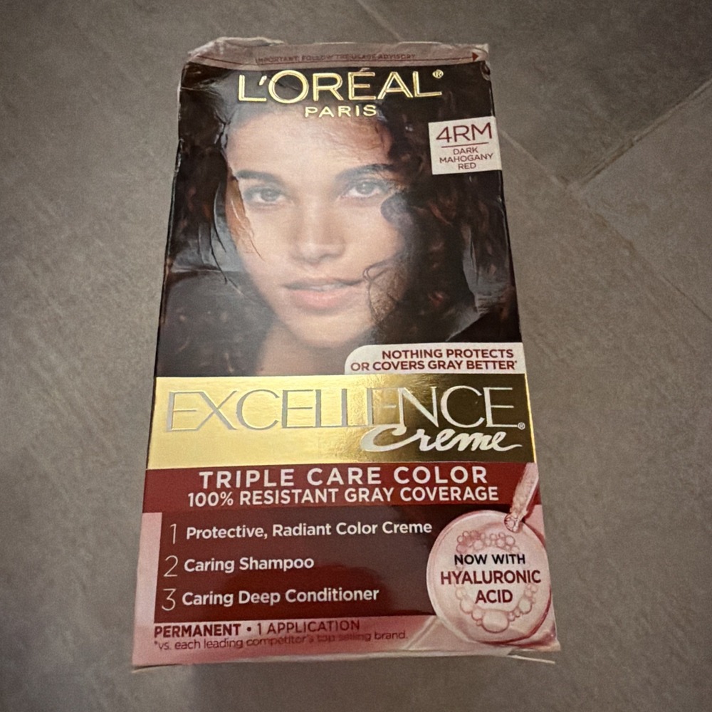 Loreal Paris Excellence Creme Hair Color 4RM Dark Mahogany Red Permanent Dye
